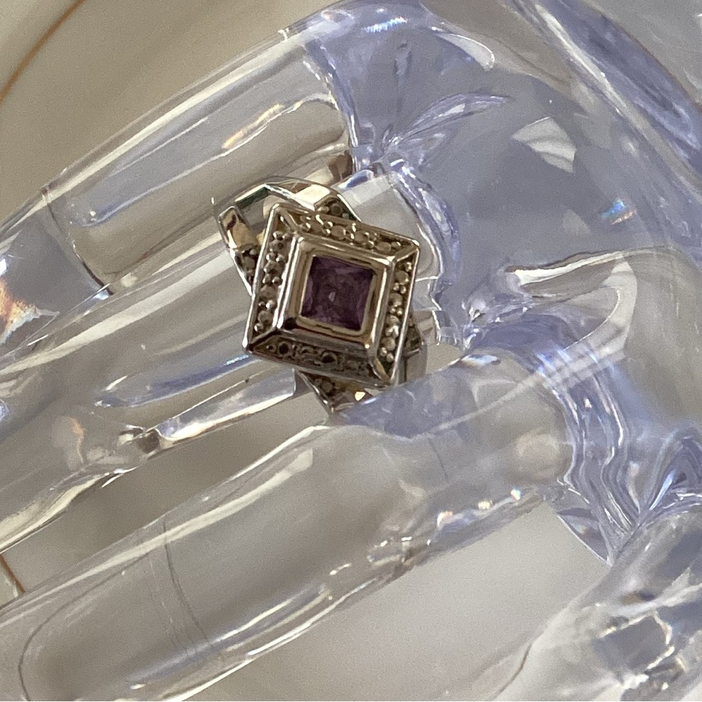 Amethyst Stone Ring - image 1